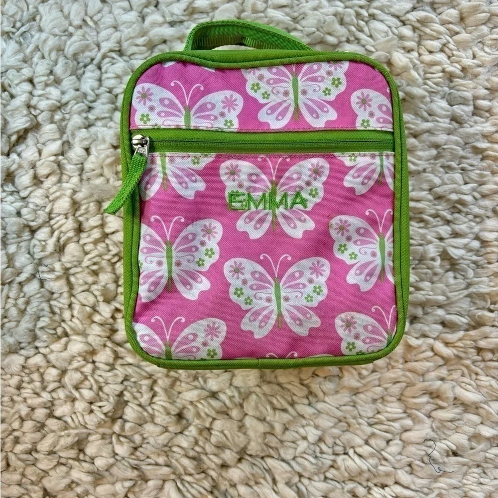 Pottery Barn pink butterfly lunchbox